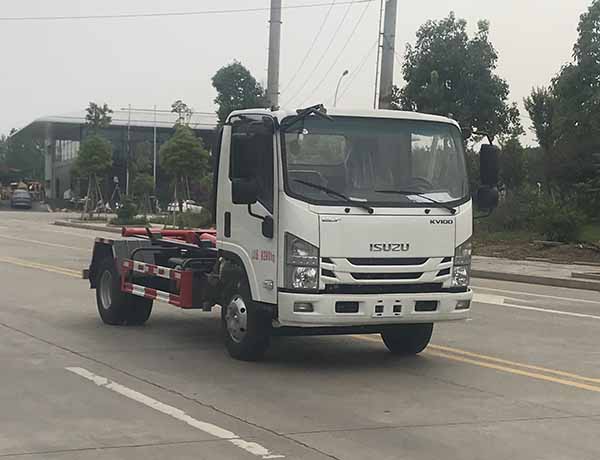 庆铃五十铃8方勾臂式垃圾車(chē)